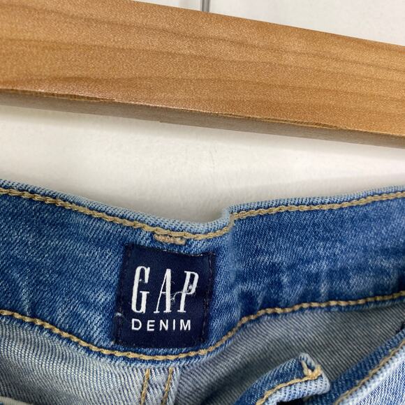 Gap Denim True Skinny Light Wash Destroyed Distressed Jeans Women's Size 16 - Picture 8 of 12